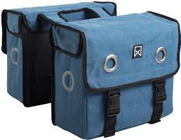 Willex Canvas Blue Dubbele Tas